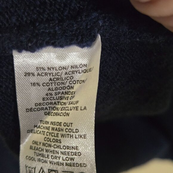 Loft Amour Collar Sweater Intarsia Knit Peter Pan Collar 2022 Pullover Size M - Picture 9 of 10